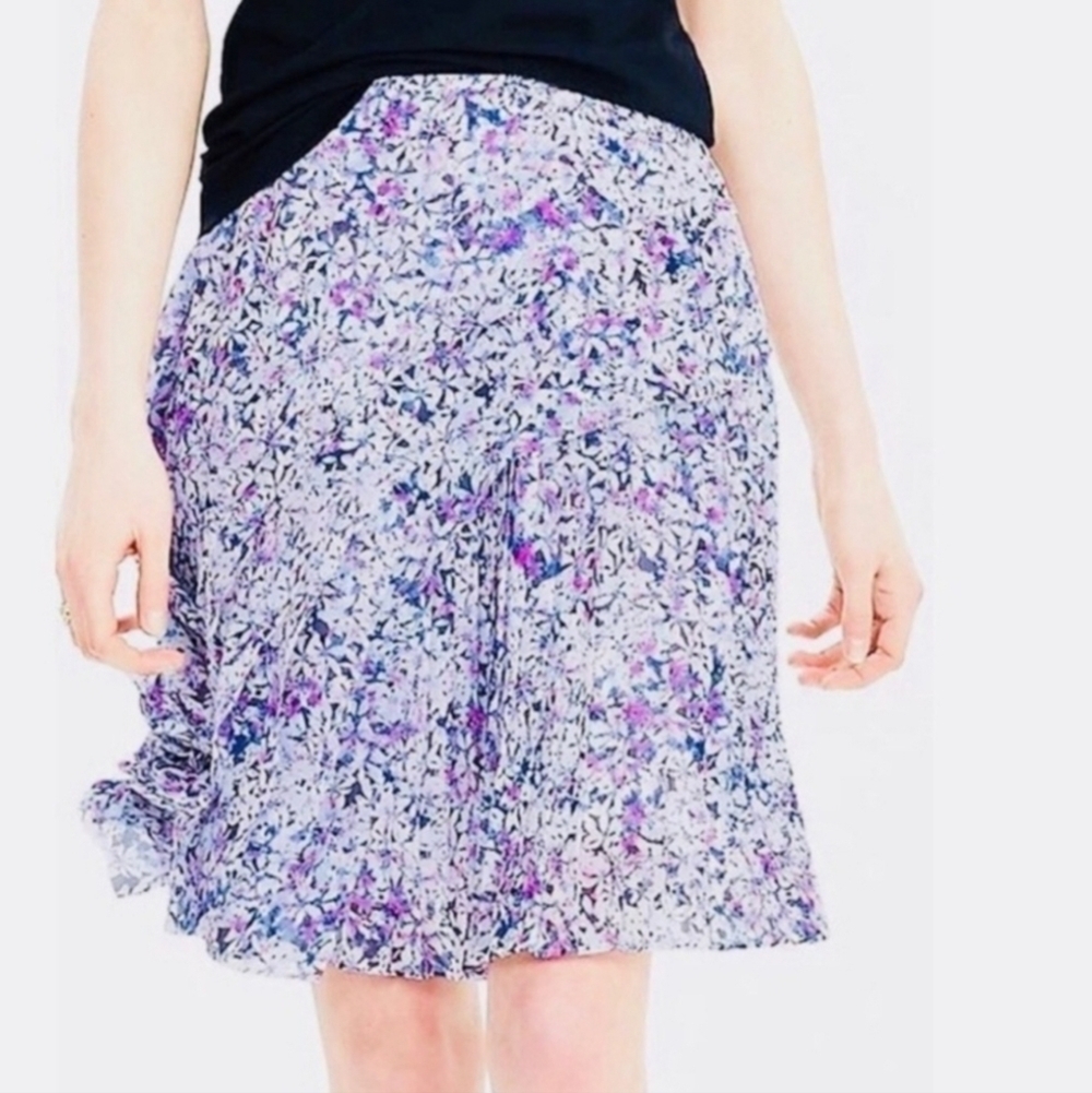 Banana Republic Pleated Layered Floral Print Mini Skirt - Size 6